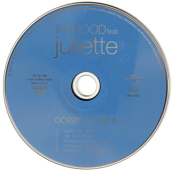 In-Mood Feat. Juliette : Ocean Of Light (CD, Maxi)