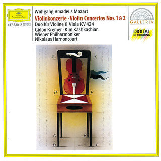 Wolfgang Amadeus Mozart - Wiener Philharmoniker, Nikolaus Harnoncourt, Gidon Kremer, Kim Kashkashian : Violinkonzerte Nr.1 & Nr.2. Duo Für Violine & Viola KV 424 (CD)