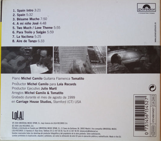 Michel Camilo & Tomatito : Spain (CD, Album, Dig)