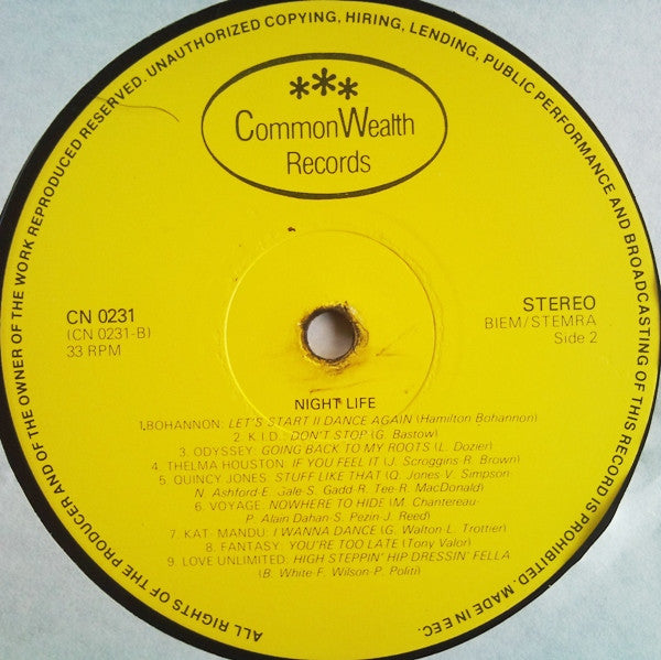 Various : Night Life (LP, Album, Comp)