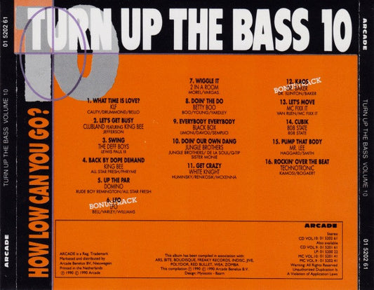 Various : Turn Up The Bass Volume 10 (CD, Comp)