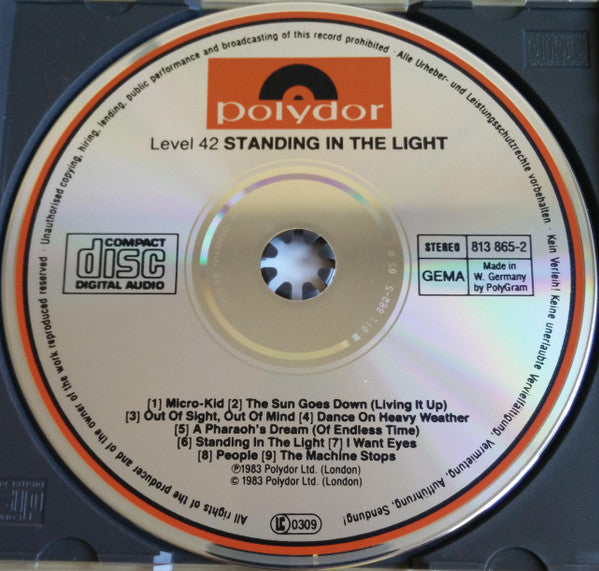 Level 42 : Standing In The Light (CD, Album)