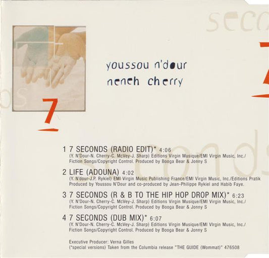 Youssou N'Dour & Neneh Cherry : 7 Seconds (CD, Maxi)