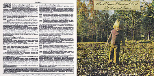 The Allman Brothers Band : Brothers And Sisters (CD, Album, RE, RM)