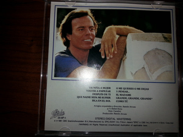 Julio Iglesias : De Niña A Mujer (CD, Album, RE, Pre)