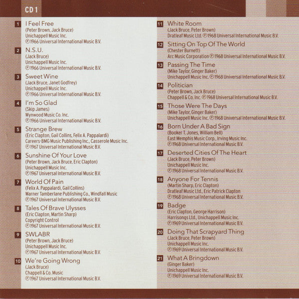 Cream (2) : The Essential Collection (2xCD, Comp)