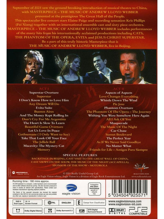 Andrew Lloyd Webber : Masterpiece (DVD-V, Multichannel, PAL)