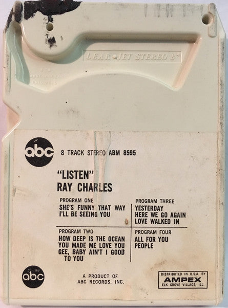 Ray Charles : Listen (8-Trk, Album)