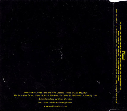 Arctic Monkeys : Brianstorm (CD, Single, Promo)