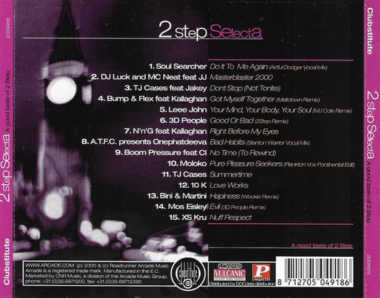 Various : 2 Step Selecta - A Good Taste Of 2 Step (CD, Comp, Mix)