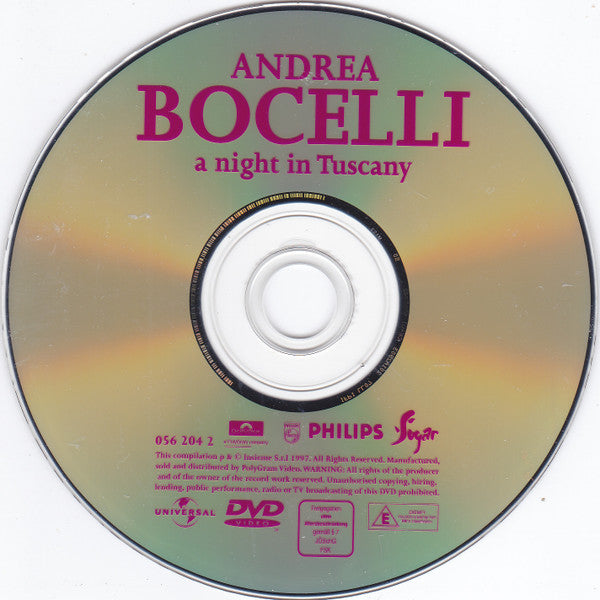 Andrea Bocelli : A Night In Tuscany (DVD-V, RE)