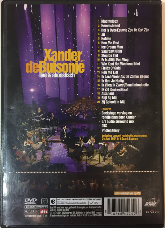 Xander de Buisonjé : Live & Akoestisch (DVD-V, Copy Prot., PAL)