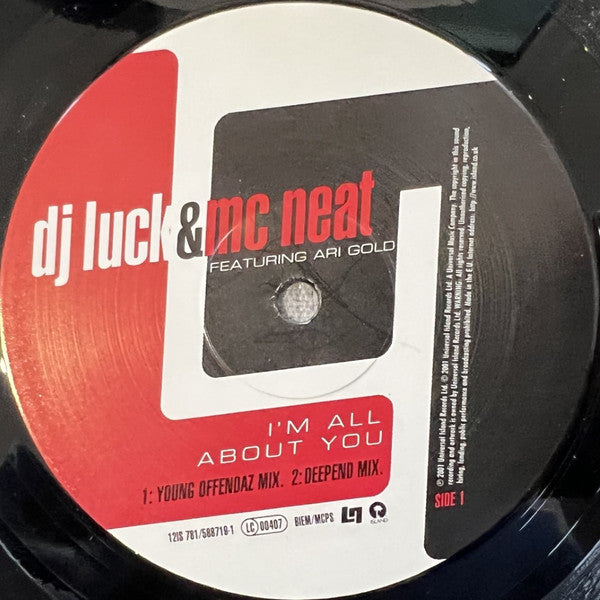 Dj Luck & Mc Neat : I'm All About You (12")