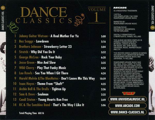 Various : Dance Classics Volume 1 & 2 (2xCD, Comp, RM, TMF)
