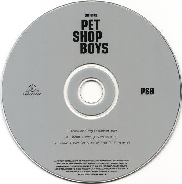 Pet Shop Boys : Home And Dry (CD, Single, CD2)
