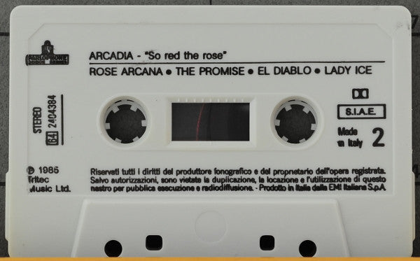 Arcadia (3) : So Red The Rose (Cass, Album, Dol)