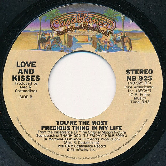 Love & Kisses : Thank God It's Friday (7", Single, RP)