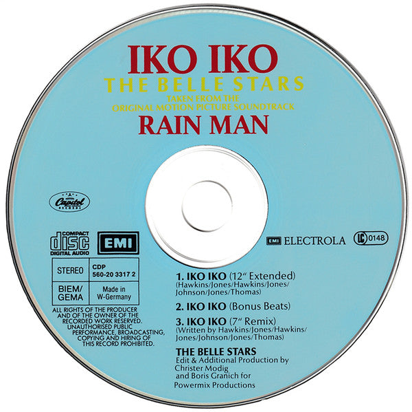 The Belle Stars : Iko Iko (CD, Maxi)