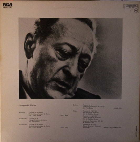 Heifetz*, Brahms*, Orchestre Symphonique De Chicago*, Reiner* : Concerto Pour Violon En Ré (LP, RE, Gat)