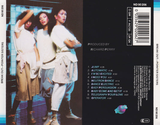 Pointer Sisters : Break Out (CD, Album, RE)
