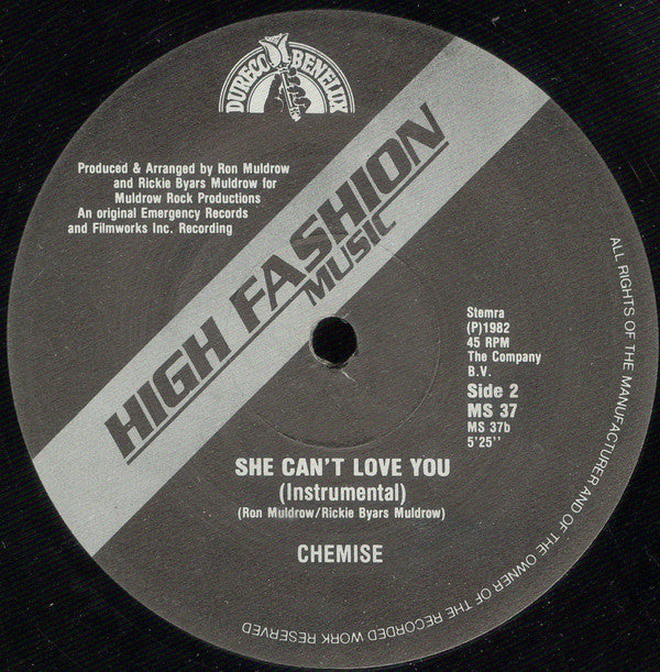 Chemise : She Can't Love You (12", Maxi)