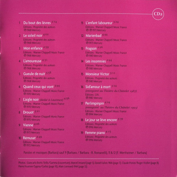 Barbara (5) : Best Of (2xCD, Comp)