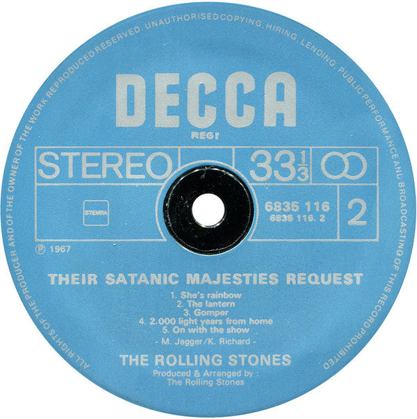 The Rolling Stones : Their Satanic Majesties Request (LP, Album, RE)