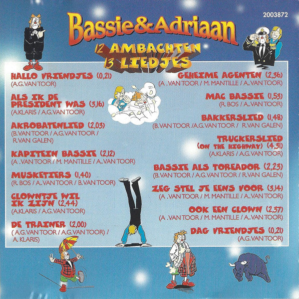 Bassie & Adriaan : 12 Ambachten 13 Liedjes (CD, Comp)