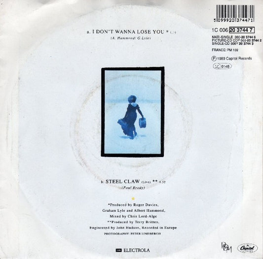 Tina Turner : I Don't Wanna Lose You (7", Single)