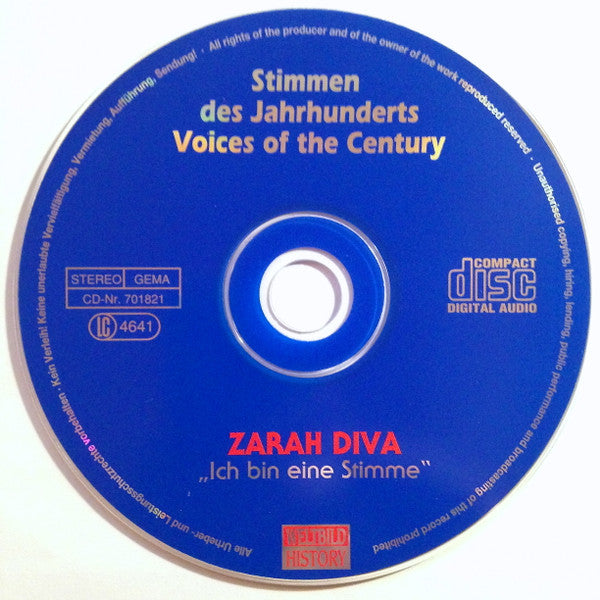 Zarah Leander : Ich Bin Eine Stimme (CD, Comp)
