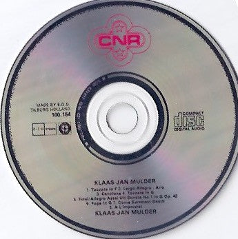 Klaas Jan Mulder : Bespeelt Het Orgel Van De Nederlands Hervormde Kerk In Hasselt En Het Orgel Van De Grote Kerk In Dordrecht (CD, Album)
