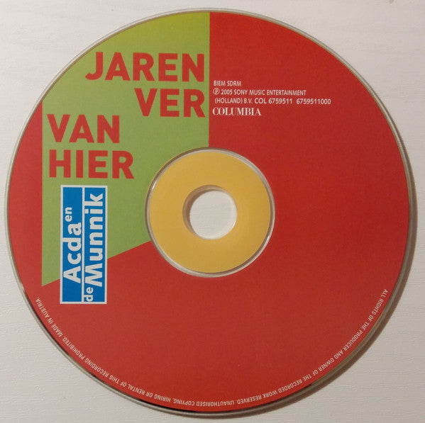 Acda en de Munnik : Jaren Ver Van Hier (CD, Single)