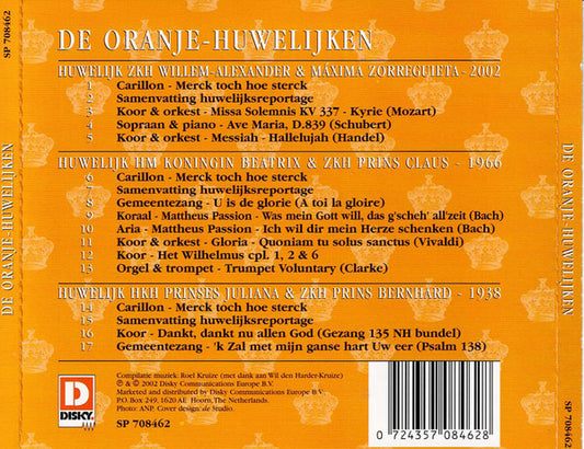 Various : In Beeld En Geluid - De Oranje Huwelijken (CD, Album)