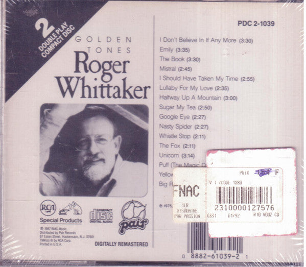 Roger Whittaker : Golden Tones (CD, Comp)