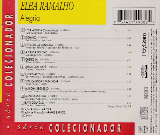 Elba Ramalho : Alegria (CD, Album, RE, RM)