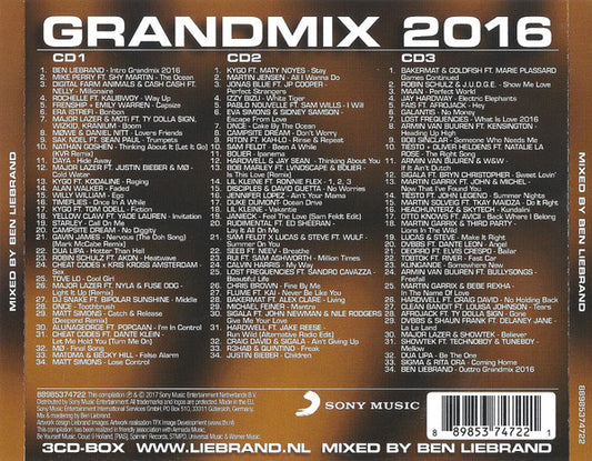 Ben Liebrand : Grandmix 2016 (3xCD, Mixed)