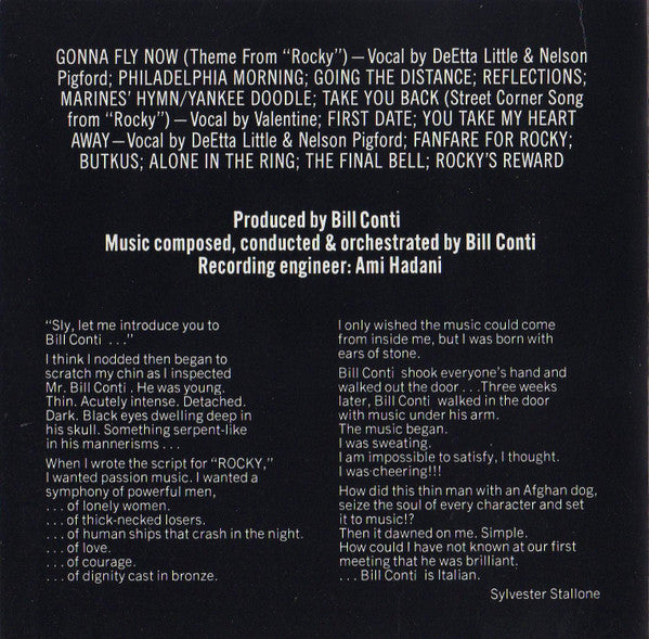 Bill Conti : Rocky - Original Motion Picture Score (CD, Album, RE)