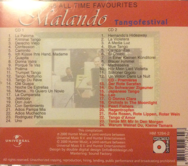 Malando And His Tango Orchestra : Malando Tangofestival (2xCD, Album)
