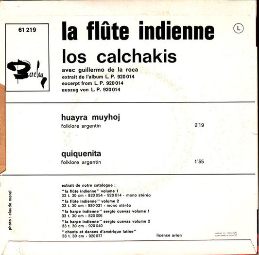 Los Calchakis : La Flute Indienne (7", Single, Mono)