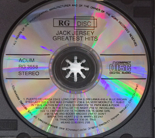 Jack Jersey : Greatest Hits (CD, Comp)