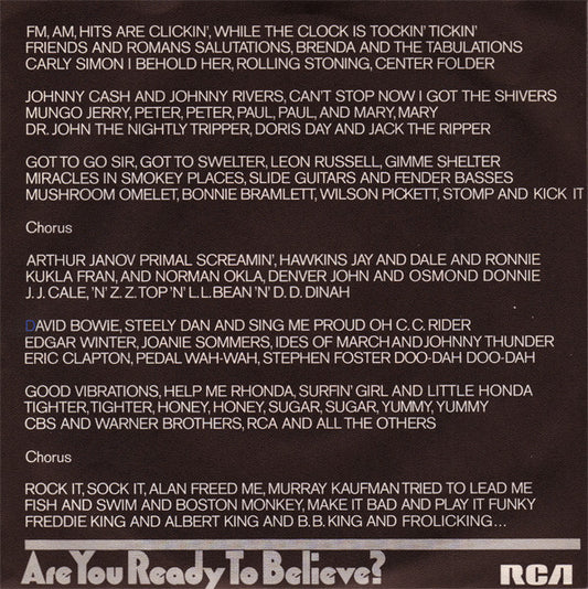 Reunion (3) : Life Is A Rock (But The Radio Rolled Me) (7", Single)