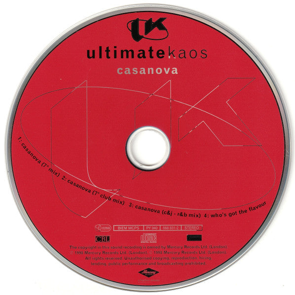 Ultimate Kaos : Casanova (CD, Maxi)