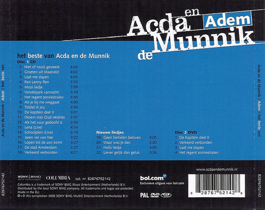 Acda en de Munnik : Adem / Het Beste Van (CD, Comp + DVD-V)