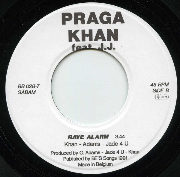 Praga Khan Feat. J.J. : Kick Back For The Rave Alarm (7", Single)