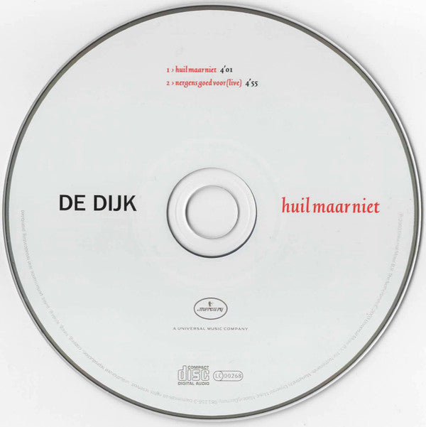 De Dijk : Huil Maar Niet (CD, Single)
