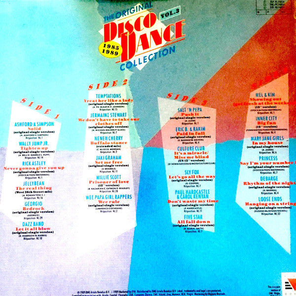 Various : The Original Disco Dance Collection - Vol. 3 - 1985-1989 (2xLP, Comp)