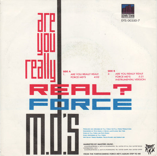Force MD's : Are You Really Real? (7", Single)