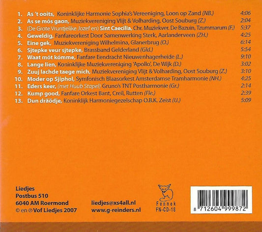 Gé Reinders : Blaos Mich 't Landj Door (CD, Album)