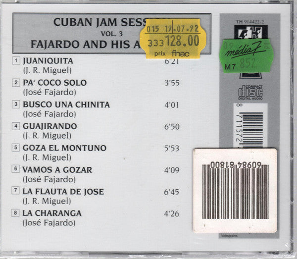 Fajardo Y Sus Estrellas : Cuban Jam Session With Fajardo And His All-Stars (Vol. 3) (CD, Comp)