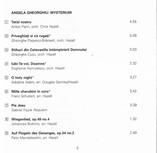 Angela Gheorghiu : Mysterium. Sacred Arias (CD, Album)